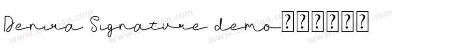 Denira Signature demo字体转换